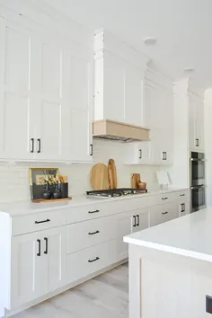 آشپزخانه مدرن خانه سفید و سیاه