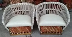 صندلی های مبلمان چرمی Equipale صندلی مکزیکی بارستول.  |  اتسی