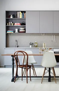 آشپزخانه خاکستری - طراحی COCO LAPINE