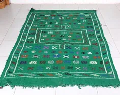 فرش مراکشی سبز |  اتسی