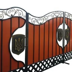 کیت دروازه ای چوبی |  آهن فرفورژه ، چوب آهن افقی |  استاندارد گیتس گیتس راه آهن فلزی مشکی و چوبی سفارشی |  ارسال رایگان