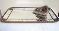 سینی آینه ای معکوس روکش فلزی روکش فرنچ فرانسه |  اتسی