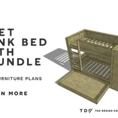 طرح های مبلمان DIY رایگان // نحوه ساخت تخت تختخواب دو نفره - طراحی محرمانه