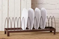 پایه نگهدارنده قفسه بشقاب آشپزخانه خشک کن رک دکوراسیون کشور مزارع روستایی