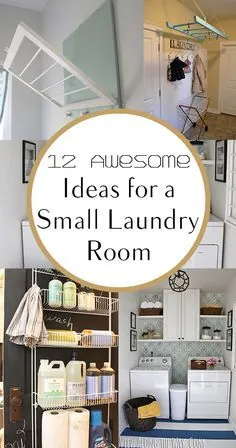 12 ایده عالی برای یک اتاق خشکشویی کوچک