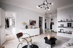 خانه ای خاکستری با جزئیات گرم - طراحی COCO LAPINE