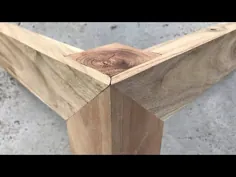 [اتصالات چوب سازه چوبی] کاردستی شگفت انگیز اتصالات چوب - مهارت های نجاری استاد نجاری ها