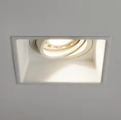 Astro Lighting - Minima Square Adjustable Fire-Rated 1249009 (5740) - Fire Rated Matt White Downlight / Recessed Spot Light
