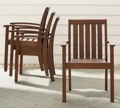 صندلی های غذاخوری و صندلی های انباشته چوبی چتام FSCÂ® ، عسل