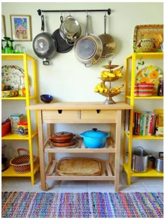 آشپزخانه زرد boho