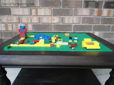 میز LEGO خانگی از یک میز پایان