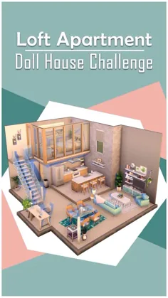 serefinacreates on Instagram: Building / Design a Loft Apartment in The Sims 4 (ID Gallery SerefinaYT) # TheSims4Build #ShowUsYouBuilds # Sims4Apartment #LoftApartment