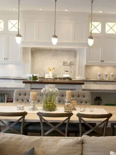 آشپزخانه خاکستری خاکستری - انتقالی - آشپزخانه - خانه آلیس لین