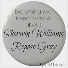 نقد و بررسی رنگ رنگ: Sherwin Williams Repose Grey SW 7015 - Kylie M Interiors