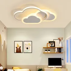 ابر سقف کوه نور اکریلیک کارتون LED فلاش نور در اتاق خواب برای دختران سفید ، نور سفید نزدیک به چراغ های سقفی