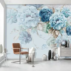 کاغذ دیواری گیاهان گرمسیری و برگ موز گلهای ساده |  اتسی