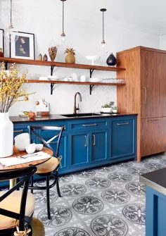 یک آشپزخانه پاریسی با الهام از بیسترو |  سبک در خانه