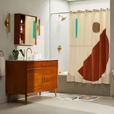 غرور حمام تنها در اواسط قرن (49 ") - بلوط