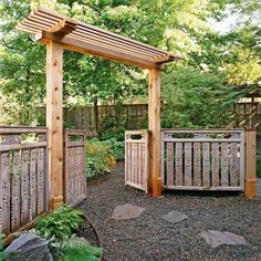 15 ایده دروازه دروازه ای برای یک ورودی باغ زیبا