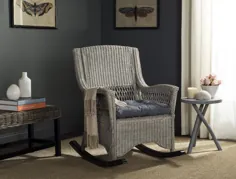 صندلی گهواره ای آریا در رنگ خاکستری آنتیک - صفویه SEA8036A