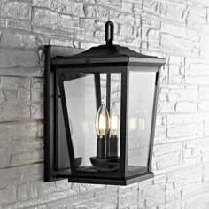 Safavieh Morla 2-Light Black Outdoor Wall Lantern Sconce-PLT4012A - انبار خانه