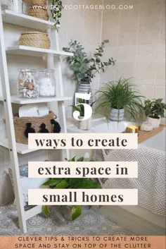5 راه برای ایجاد فضای اضافی در خانه های کوچک |  کلبه کبوتر
