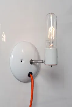 چراغ دیواری صنعتی - لامپ لامپ برهنه - به برق وصل شوید