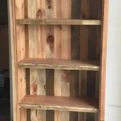 چوب انبار اصلاح شده قفسه کتاب Rustic Heritage FREIGHT NOT |  اتسی