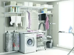 اتاق لباسشویی و کابینت نظافت