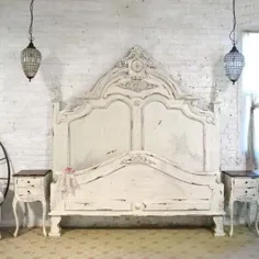 تختخواب رمانتیک کلبه نقاشی شده Shabby Farmhouse