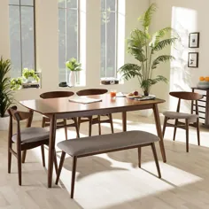 میز ، صندلی و نیمکت ناهار خوری Baxton Studio Flora