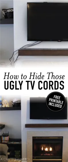 چگونه می توان سیم های تلویزیون را یک بار و برای همیشه پنهان کرد!