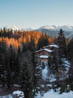 کلبه تعطیلات اسکی در سوئیس