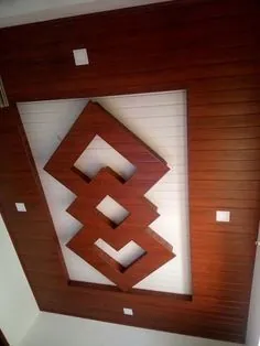 صفحه سقف PVC Teak Wood