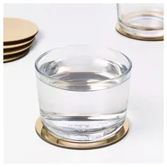 IKEA
Protects the table top surface and reduces noise from glasses and mugs

Code: 1010

Colour:brass colour
Diametter: 8.5cm
Package Quantity:
6 pack

Price: 340T

#IKEA #turkey #glasses #rattan #design #interiordesign #brecfast 
#صنایع_دستی #ایکیا  #ترک