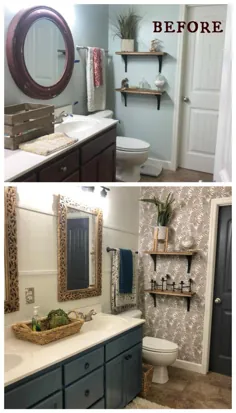 20 تغییر دستشویی حمام - قبل و بعد - با گریس تودرتو