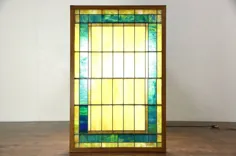 هنر و صنایع دستی پنجره شیشه ای رنگی Salvage Architectural Architecture 1900 Antique Craftsman