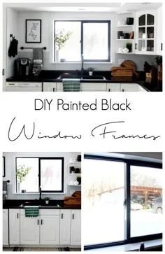 قاب پنجره های سیاه رنگ DIY - جشن ایجاد عشق