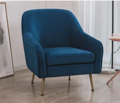 صندلی مخملی صندلی مدرن مبل تک نفره اتاق خواب اتاق نشیمن کافه صندلی LSR19028