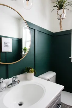 آرایش مدرن حمام سبز - تعداد موارد کوچک