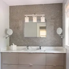 Alice House 20.5 "Vanity Lights، 3 Light Wall Lighting، Nickel Brushed Nickel Finished Lights over the Mirror، روشنایی حمام AL9082-W3