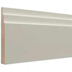تزئینی 3/4 اینچ x 5-1 / 2 اینچ x 8 فوت پایه سفید تخته سفید Baseboard Lowes.com