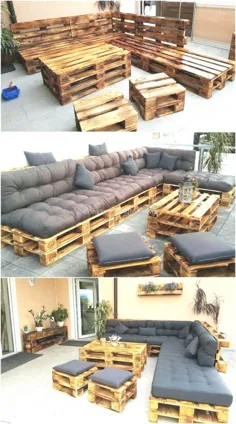 Paletten gemacht Terrassenmöbel - Mobel Diy - #DIY #gemacht # Möbel #Paletten - Pallet Diy