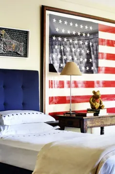 اتاق پسرانه دکور پرچم آمریکا