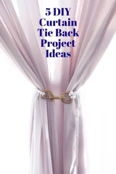 آن را بسازید: 5 عدد کراوات پرده ای DIY