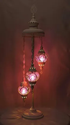 3 Globe Mosaic Floor Lamp Lamp Floor Lamp Floor Lamp طبقه ترکی |  اتسی