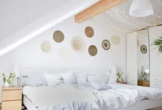 Zeit für Boho & Ethno!  ° Ideen für das Schlafzimmer und die Wandgestaltung (mit Dachschräge und Familienbett)