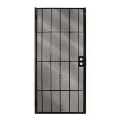 Gatehouse Magnum 30 in x 81-in Black Steel Surface Mount Door Lowes.com