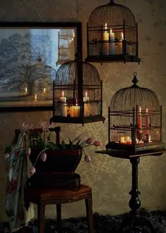 قفس و شمع پرندگان