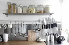 7 آشپزخانه هوشمند که با ریل های IKEA GRUNDTAL سازماندهی شده اند